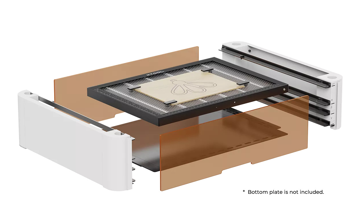 Riser Base with Honeycomb Panel for M1 Makeblock