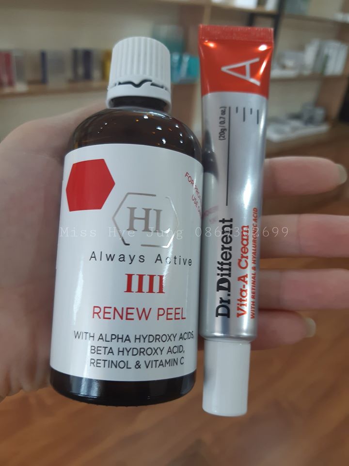 Hãy thử peel trẻ hóa Renew số 4 và Retinal một lần trong đời