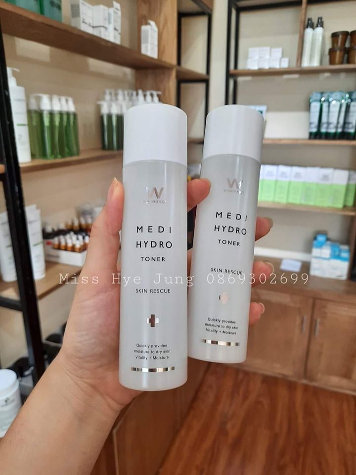 Toner Wonjin Medi Hydro chứa 6 loại HA cao cấp - cấp độ phân tử 120ml