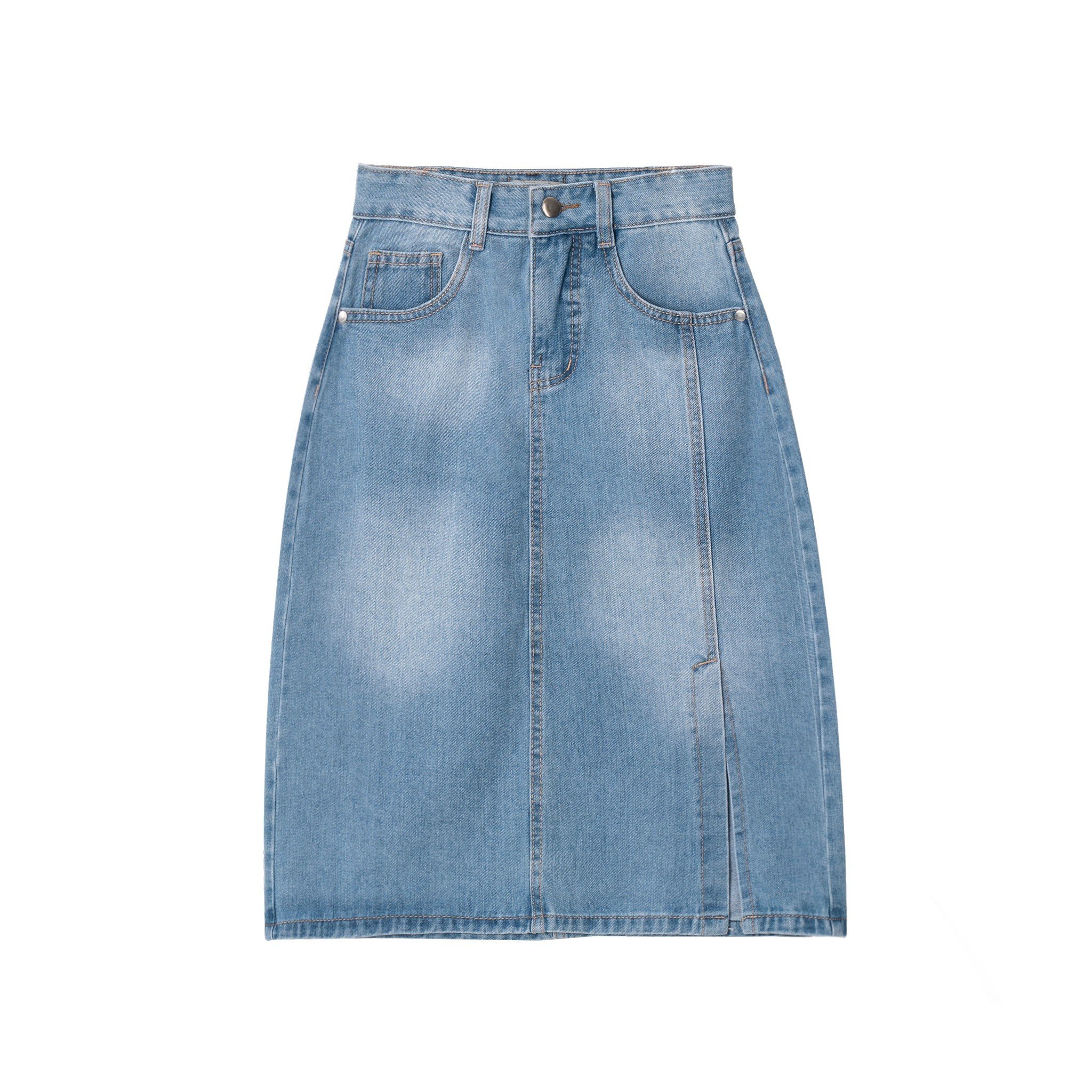 Blue Pleated Midi Skirt – LIBÉ