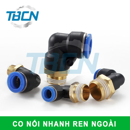 Co nối nhanh khí nén ren ngoài