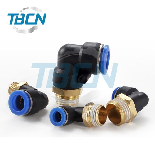 Co nối ống hơi khí nén ren ngoài PL