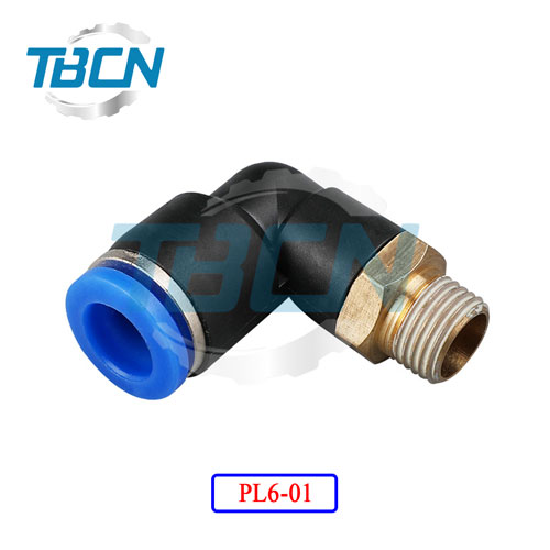 Co nối nhanh ống hơi khí nén ren ngoài PL6-01