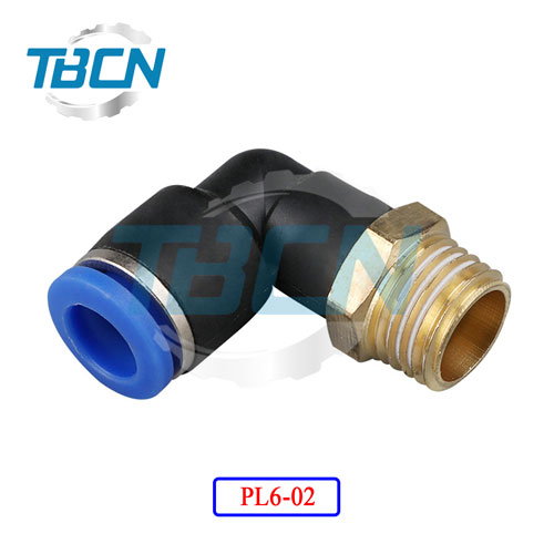 Co nối nhanh ống hơi khí nén ren ngoài PL6-02
