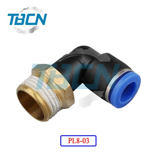 Co nối nhanh ống hơi khí nén ren ngoài PL8-03