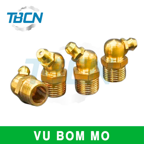 Vú bơm mỡ ren hệ mét đồng