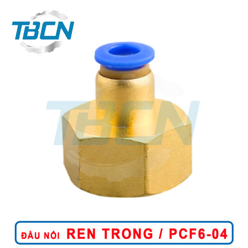 Đầu Nối Nhanh Khí Nén Ren Trong PCF6-04