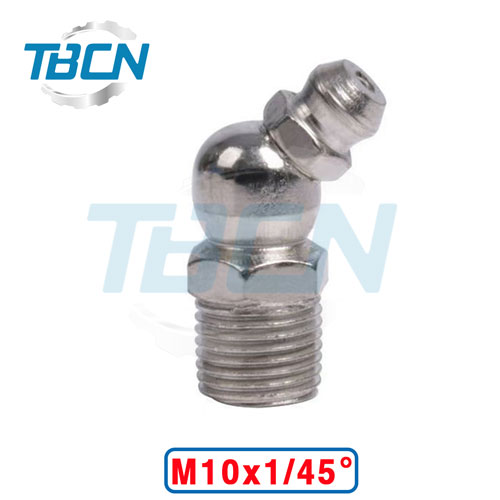 Vú Bơm Mỡ M10 Góc 45 Độ * Sắt