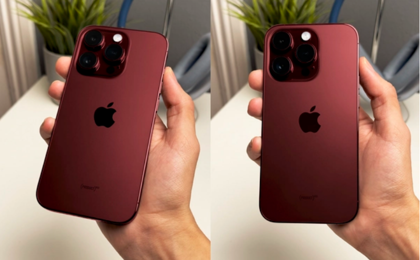 iPhone 15 Pro Max màu đỏ rượu trên tay nhìn quyến rũ và sang chảnh thế này, iFan không mê mới lạ!