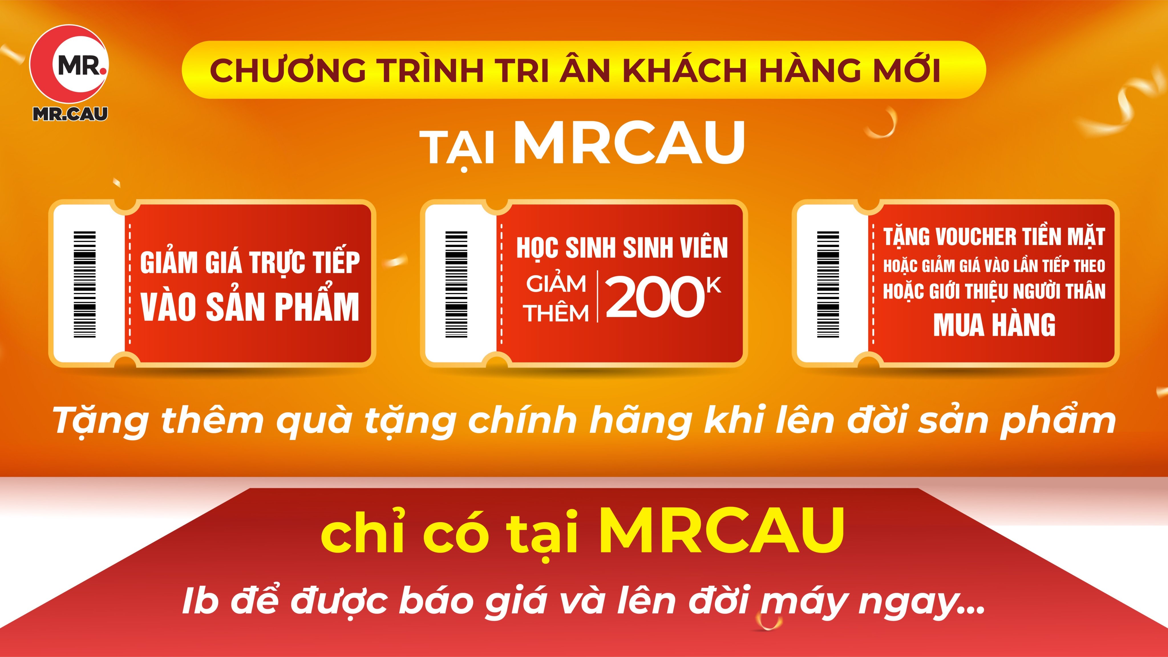 TRI ÂN KHÁCH HÀNG TẠI MRCAU