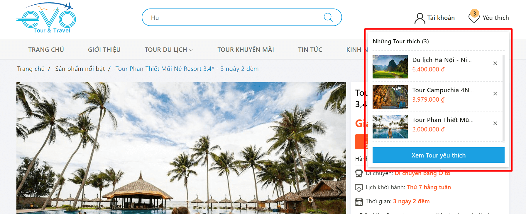 Sản phẩm yêu thích