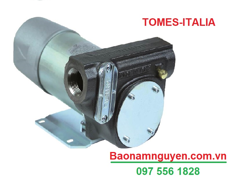 Máy Bơm Dầu 12V TOMES DETP0812 – 76L/phút | Dùng Bình Acquy Xe Tải | Nhập Khẩu Ý