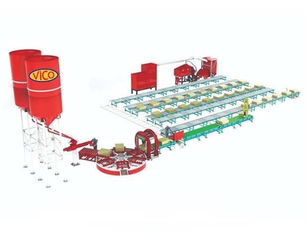 Alphaset Line for fresh sand molding