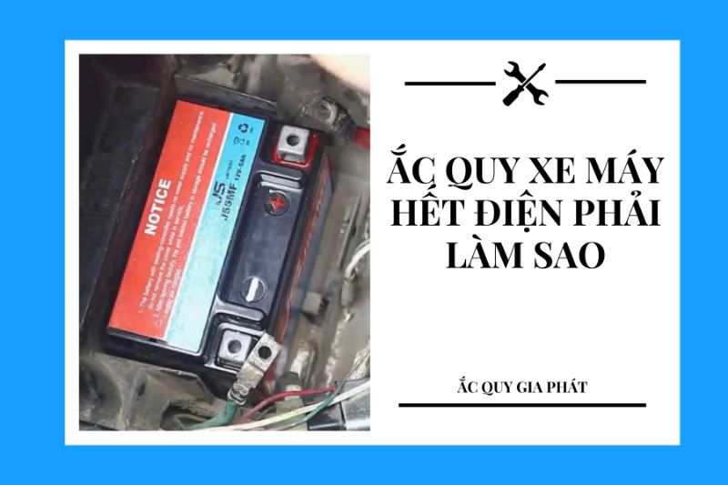 xe máy hết ắc quy