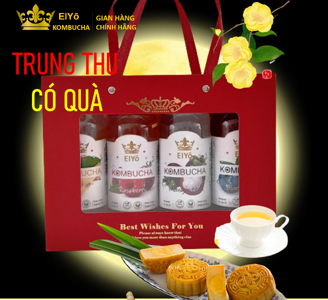 KOMBUCHA QUÀ TẶNG THƯƠNG HIỆU RIÊNG – ĐỘC ĐÁO CHO MÙA TRUNG THU 2025!