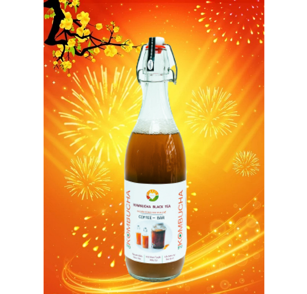 Trà KOMBUCHA BLACK TEA - Nguyên Chất Thô (chuyên dùng cho pha chế tại nhà & quan cà phê, quán bar, trà chanh, trà sữa)
