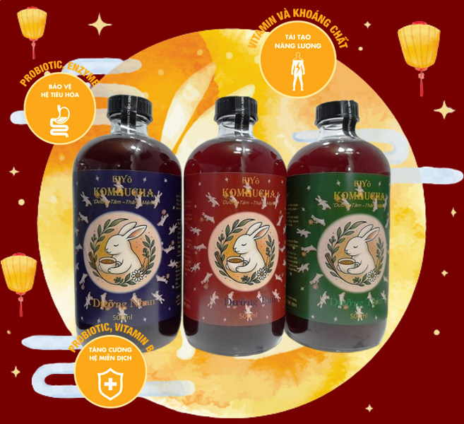 KOMBUCHA DƯỠNG THÂN – TRẺ KHỎE, NĂNG LƯỢNG