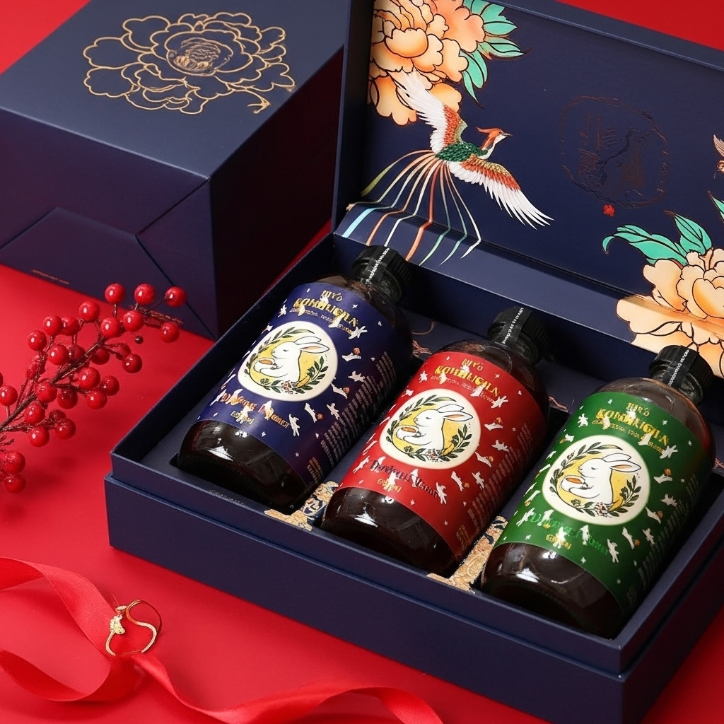 SÉT 3 CHAI KOMBUCHA DƯỠNG SINH - DƯỠNG NHAN, TÂM, THÂN