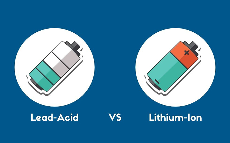 So sanh ắc quy axit chì và pin lithium xe nâng