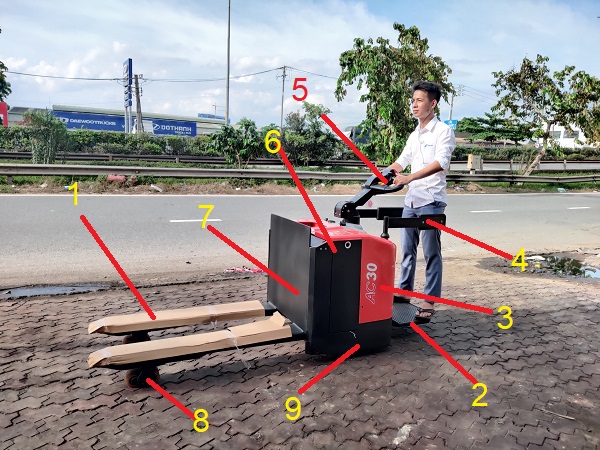 Cấu tạo, phân loại xe nâng điện Pallet truck. 6 Lưu ý khi mua xe