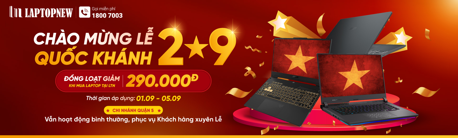 CHƯƠNG TRÌNH CHÀO MỪNG LỄ QUỐC KHÁNH 2.9