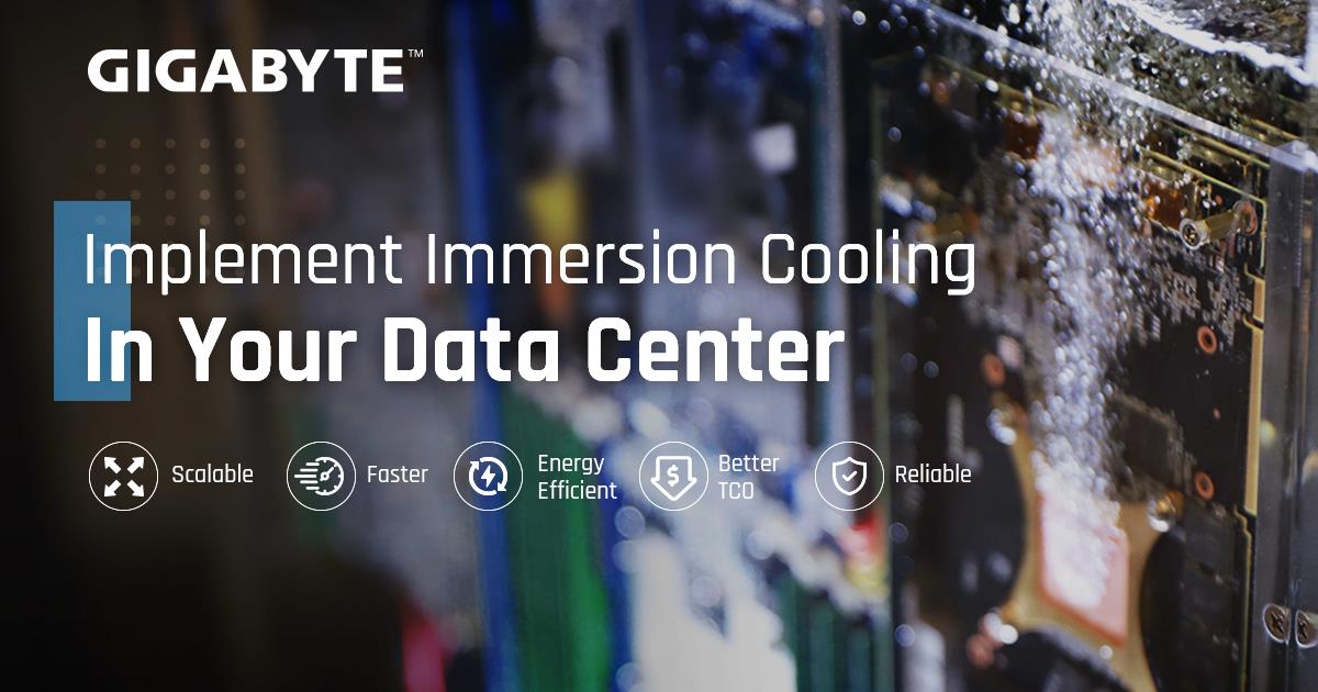 GIGABYTE: Đã công bố tính năng tản nhiệt bằng nhúng nước cho trung tâm dữ liệu