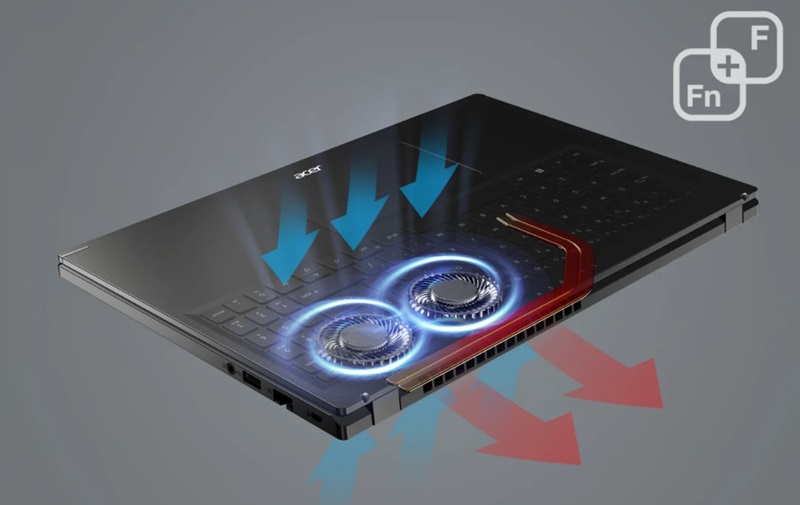 Tản nhiệt của laptop Acer Gaming Aspire 5 A515