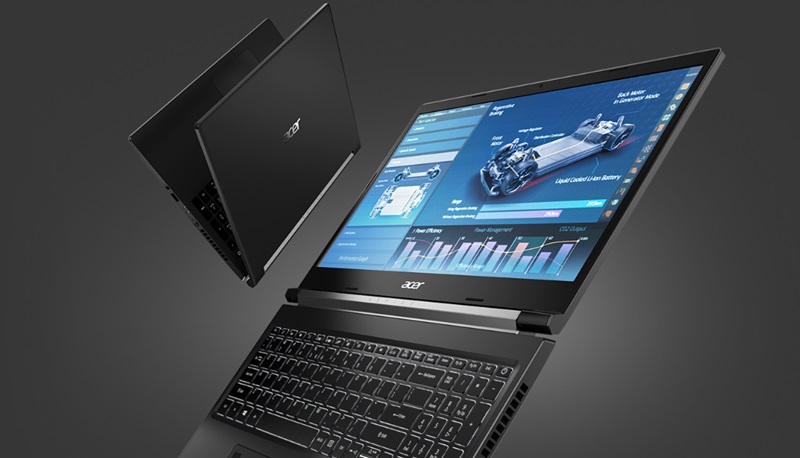 Thiết kế của laptop Acer Gaming Aspire 7 A715