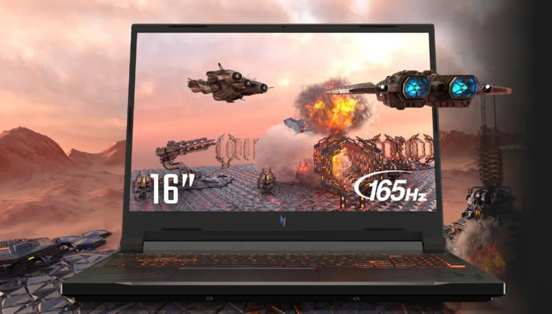 Màn hình của laptop Acer Nitro V 16 ANV16