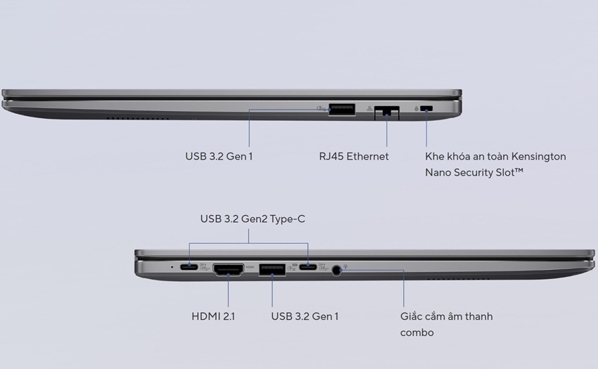 Asus ExpertBook P3405 - cổng ngoại vi
