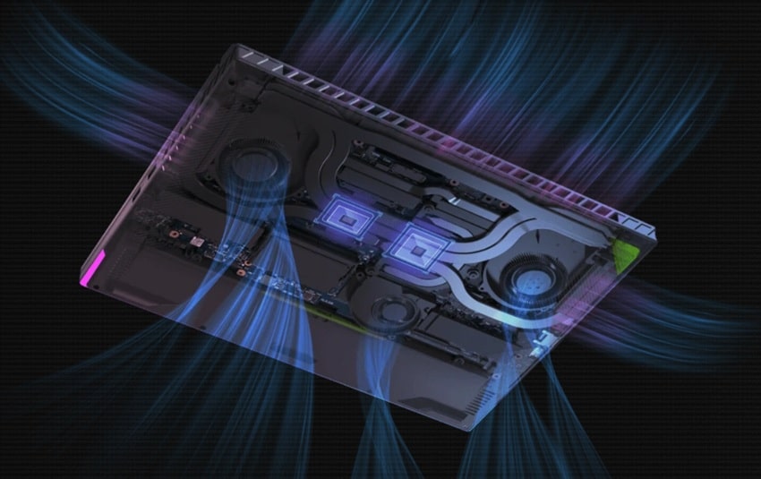 Asus ROG Strix G16 G614 - tản nhiệt