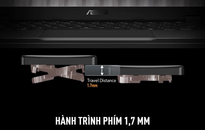 Bàn phím của laptop Asus TUF Gaming A14