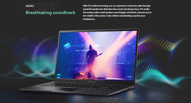 Công nghệ âm thanh DTS Audio của laptop Asus Vivobook 15X OLED M3504