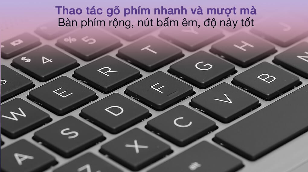 Khoảnh cách các phím hợp lý, Touchpad rộng rãi