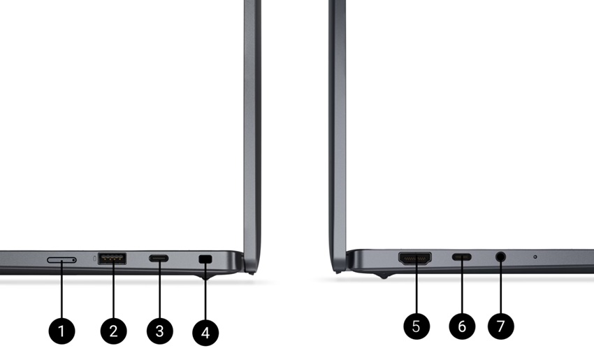 Dell Pro 13 Premium - cổng ngoại vi