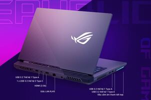 laptop asus rog strix g15 g513 - đa dạng kết nối 