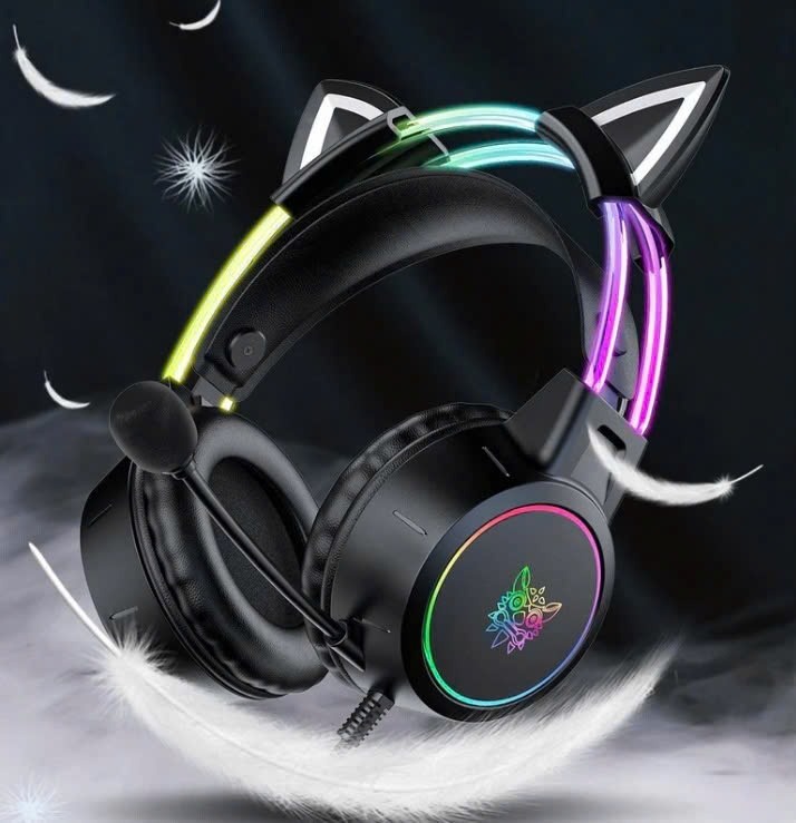 Thiết kế của tai nghe Onikuma X15 Pro Cat Ear