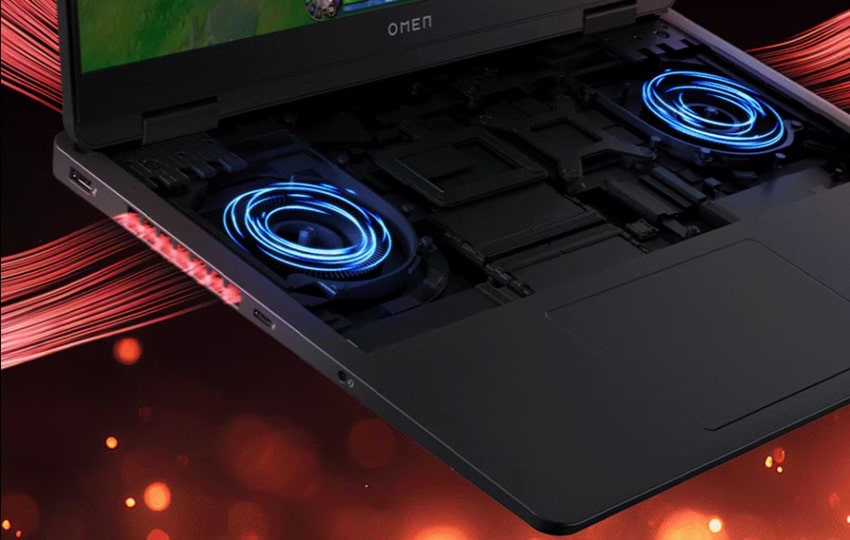 HP OMEN 16 Slim 2025 - tản nhiệt