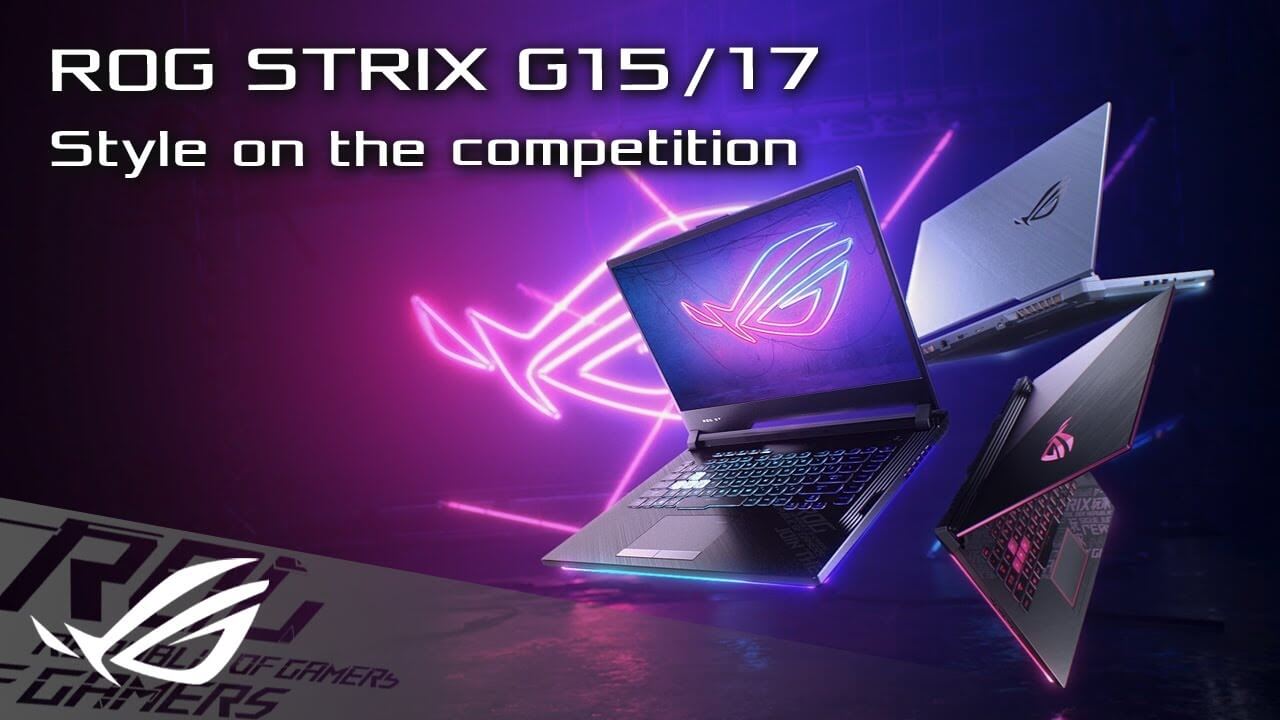 Asus ROG STRIX G712 với logo ROG