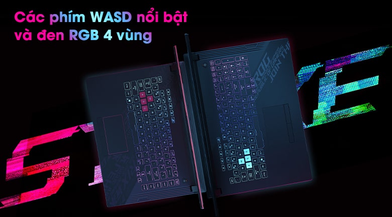   Keyboard LED RGB & Touchpad trên Asus ROG STRIX G712