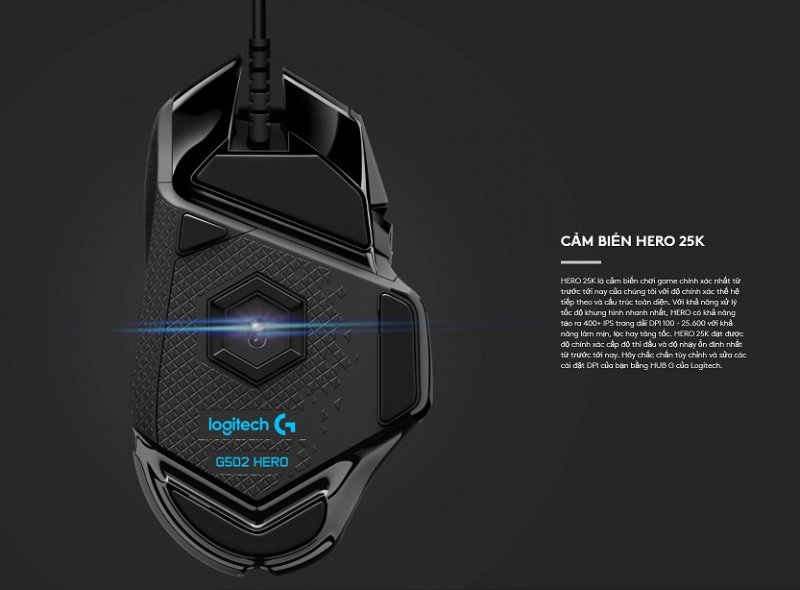 HERO 25K cảm biến chơi game chính xác 
