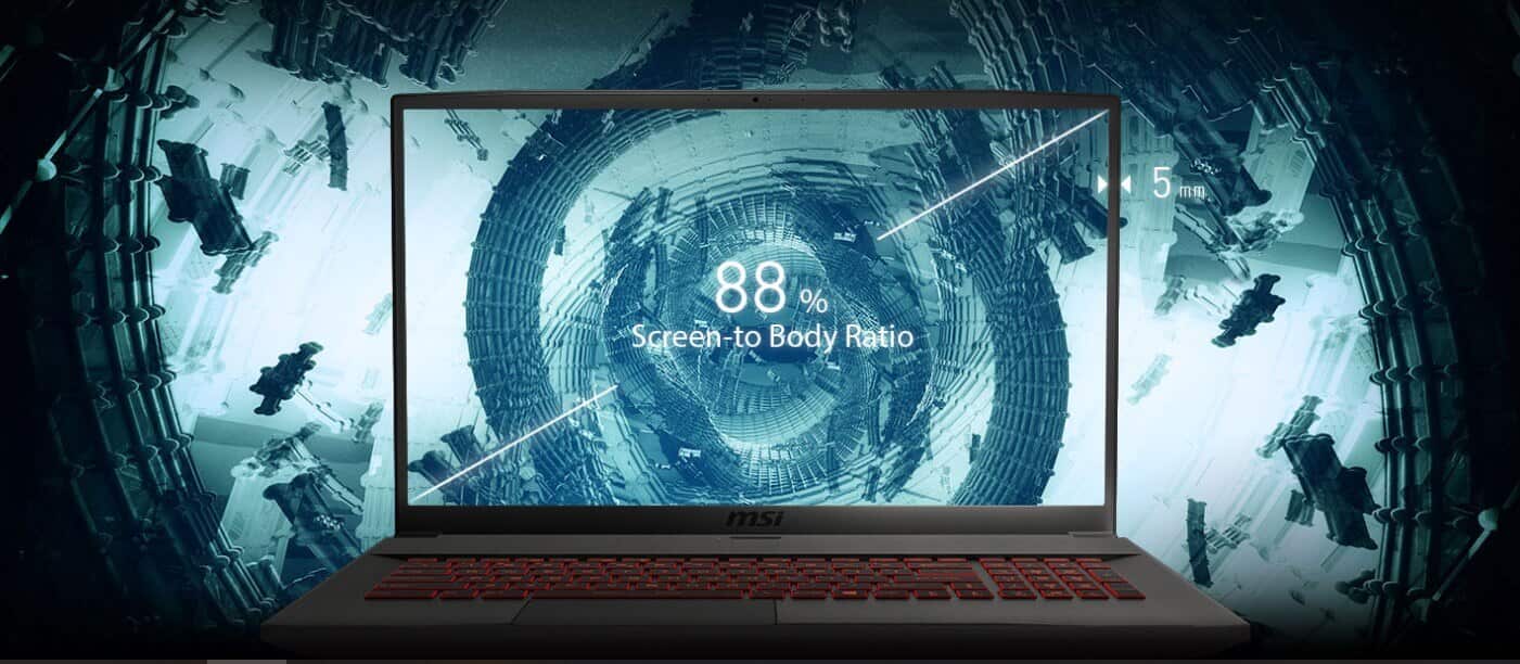 Màn hình 17.3-inch FHD IPS with 144Hz, viền mỏng, chống chói