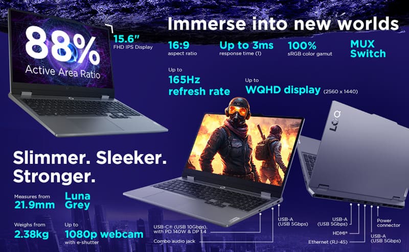 Lenovo Gaming LOQ 15IAX9 - Design