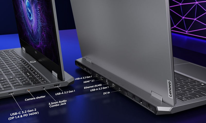 Lenovo Gaming LOQ 15IAX9 - Port