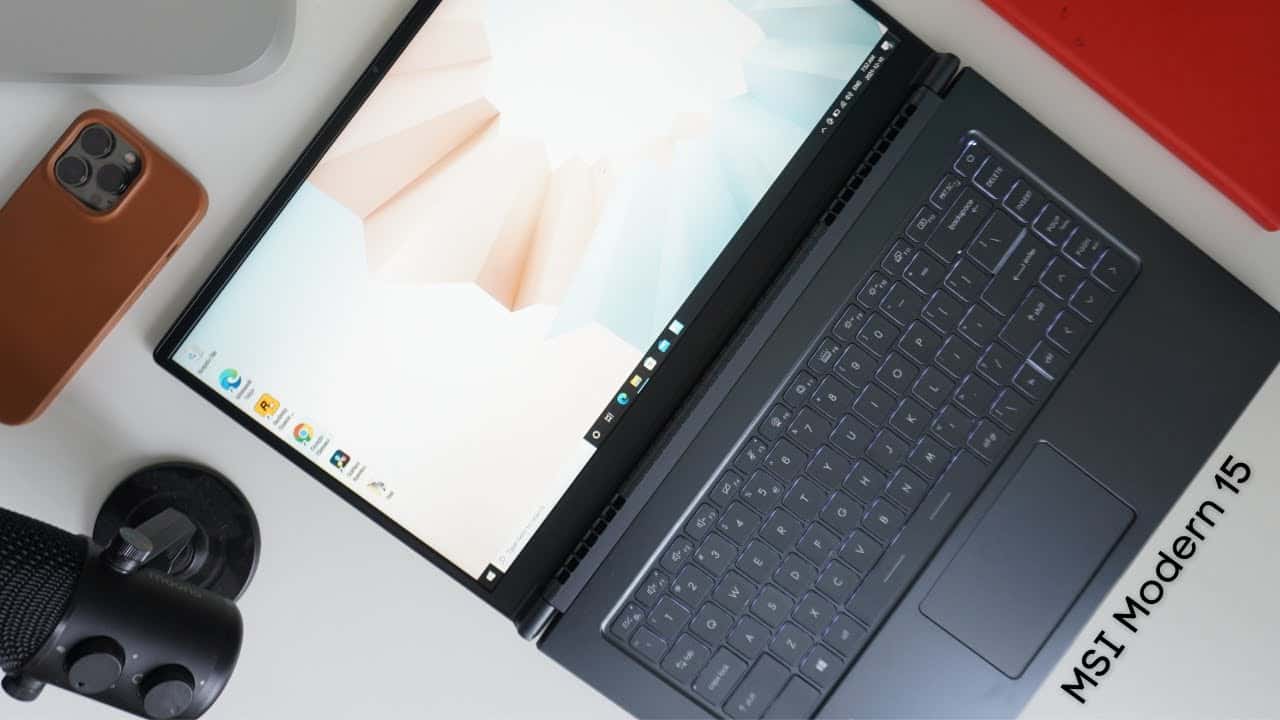 Bàn phím & touchpad trên laptop Modern 15