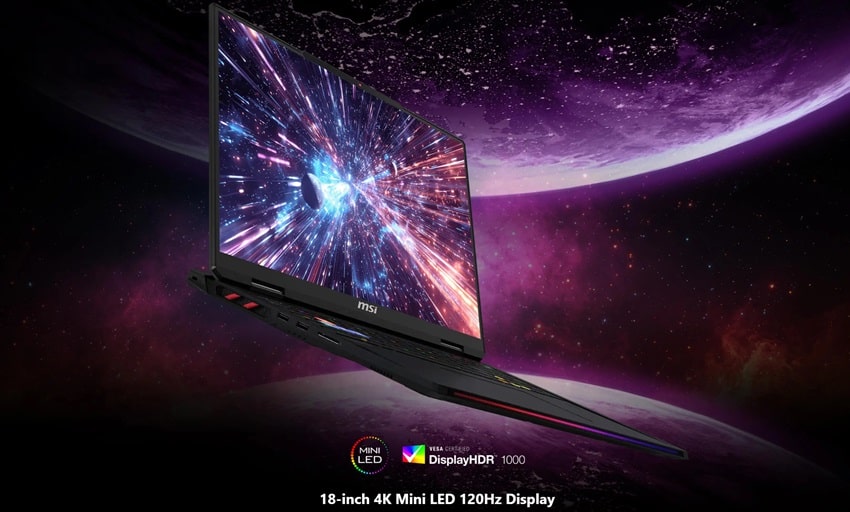 MSI RAIDER 18 HX AI A2XW - màn hình