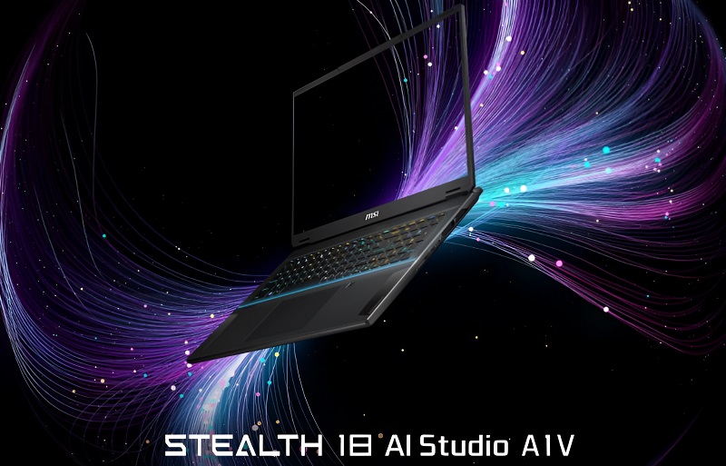 Thiết kế của laptop MSI Stealth 18 AI Studio