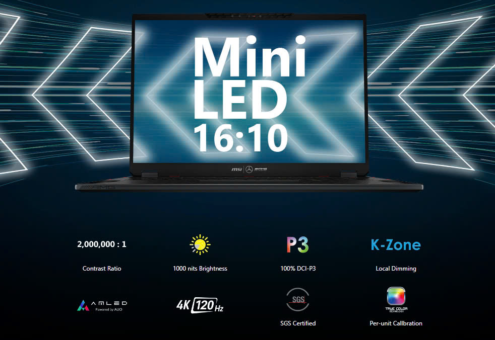Msi stealth 18 Mercedes AMG 2024 - LCD