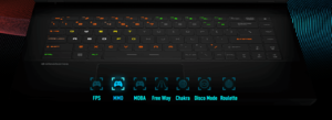 Bàn phím Per-Key RGB đổi màu MSI vector GP66