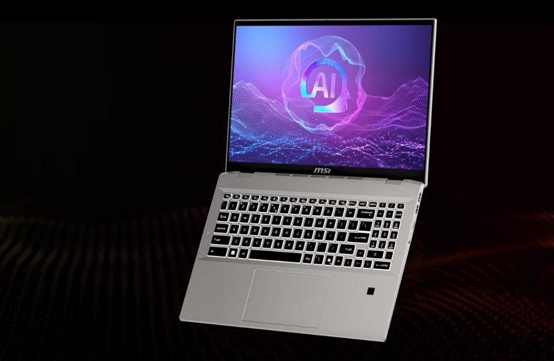 Bàn phím của laptop MSI Prestige A16 AI+ A3HMG